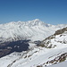 Das Mont Blanc-Massiv, wie es sich während des Aufstiegs präsentiert.