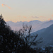 Tramonto sul Bellinzona e Val Morobbia
