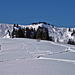 Abzweigung der kleinen Runde - Skifahren erlaubt