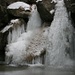 gefrorener Wasserfall im Kaltwassergraben