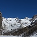 La valle d'Ayas termina sulle pareti meridionali del Monte Rosa, in particolare del Polluce......