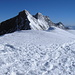 Auf dem Gipfel des Alphubel 4206m, dahinter Täschhorn und Dom