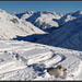 Rast unterwegs, Blick bis nach Andermatt.
