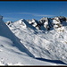 Beim Abstieg, Blick zurück zum Gipfel.