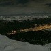 Je nach Bildschirm die bessere Variante: Mitternacht am Gipfel: Innsbruck und Karwendel