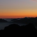 Sonnenaufgang und Blick über das Wolkenmeer I.