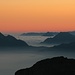 Sonnenaufgang und Blick über das Wolkenmeer III.