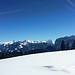 Panorama mit Allgäuer Alpen im Hintergrund