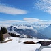 winterlicher Ausblick vom höchsten Punkt der Scheidegg Richtung Urnerland