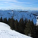 Blick auf Karwendel und Wetterstein mit der Zugspitze