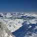 Blick vom Schönberg auf das faszinierende Tote Gebirge, links der Große Priel