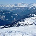 Ausblick vom Mattjischhorn - die höchste Erhebung ist der Tödi