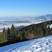 Gipfelblick ins Rosenheimer Becken, rechts die Cheimgauer