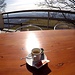 <b>Mi accomodo sulla soleggiata terrazza dove gusto un buon caffè servito dal custode di turno. Chiedo informazioni sul sentiero che scende verso Monte: “non ci sono problemi!"</b>