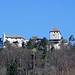 200 m über dem Rhein hoch droben die Burg Hohenklingen