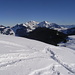 Säntis und rechts unten Vorder Höhi