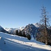 Älpelekopf und Exkopf, im Talhintergrund (Nenzinger Himmel) die Liechtensteiner Berge 