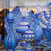 Ispahan : souk de la Place Royale. Mieux vaut aimer le bleu.