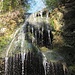 Breitlohbach waterfall with sinter cascades