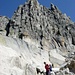 In discesa dalla Lochbergluecke - alle spalle la parete sud del Lochberg 3040m