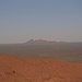 auf dem Uluru mit Blick auf die Olgas