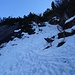 Wieder unten. Der Einstieg ins Couloir