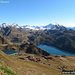 Laghi di Tom, Cadagno e Ritom dalla vetta del Pizzo Tom 