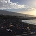 Die Playa Jardin und der Teide bei Sonnenuntergang