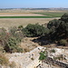 Troja - Ausblick. Zu sehen sein dürfte u. a. das Dorf Kumkale (hinten links), nördlich von Troja. 
