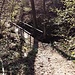 La passerella sul torrente della Val Boscaccia.