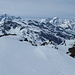 Gipfelblick mit Mt. Blanc und Grandes Jorasses