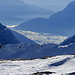 Zoom in den Süden, man kann sogar den Lago di Mezzola erkennen