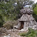 Eine Schäferhütte in der Pampas der Oddeu-Ebene.