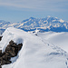 Sicht vom Grossstrubel zum Mont Blanc