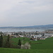 Blick zurück auf Lachen am Zürichsee