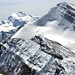 Inners Barrhorn mit Gipfelmannschaft. Links Monte Rosa, rechts Brunegghorn