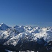 Blick vom Sumpfkopf zu den Stubaier Alpen; links der Habicht