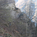 Veduta dal Caurgh della scala di accesso