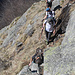 la scala di accesso al Corte di Mezzo vista dall'alto