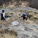 in discesa dal Corte di Mezzo verso il Caurgh