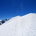 der Gipfelgrat des Motta da Sett (2637m) - dieser perfekte Skiberg wirkt unglaublich anziehend