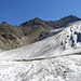 Überqueerung Riedgletscher. In der Bildmitte das Grosse Bigerhorn.