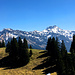 Aussicht in Richtung Hoher Freschen und Alpkopf