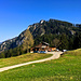 Am Gasthaus Schiheim gehts zurück zum Ausgangspunkt - hinten der Bocksberg