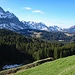 Blick in den Alpstein - die Nordhänge sind noch stark schneebedeckt