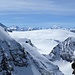 Blick über den Kanderfirn hinweg zu den Walliser Viertausendern