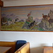 bel dipinto nella sala pranzo della Gran Baita  ai piani di Bobbio