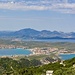 Blick über den Nordosten der Insel Sardinien.