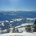 Blick über Inntal und Kitzbüheler Alpen zum Alpenhauptkamm.
