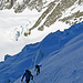 Aufstieg zum oberen Gletscher-Plateau